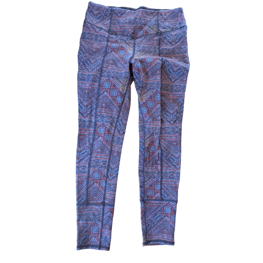 Prana Aztec print athletic leggings‎ multicolored